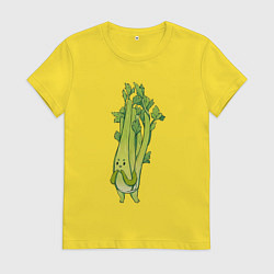 Женская футболка Сельдерей