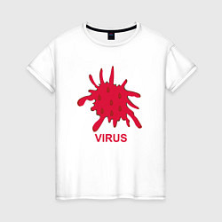 Женская футболка Virus