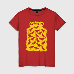Женская футболка Corvid 19