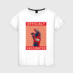 Женская футболка Официально вакцинирован