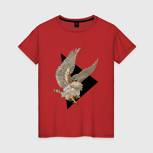 Женская футболка Орёл в шоке / Красный – фото 1