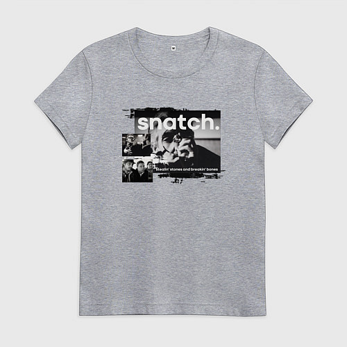 Женская футболка Большой куш: Ави Деновиц / Меланж – фото 1