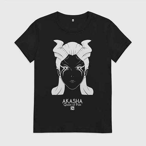 Женская футболка Акаша из Доты 2 / Черный – фото 1