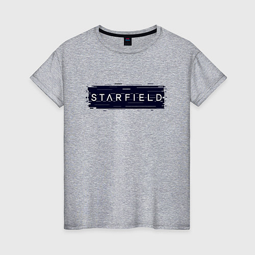 Женская футболка Старфилд - Глитч / Меланж – фото 1