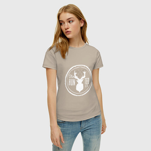 Женская футболка The Hunted / Миндальный – фото 3