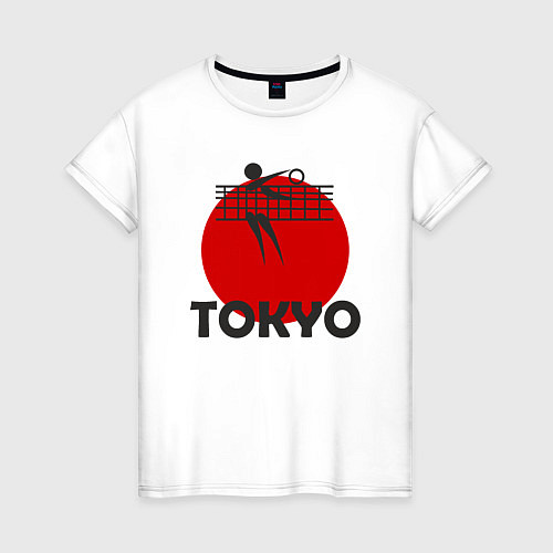 Женская футболка Волейбол - Токио / Белый – фото 1
