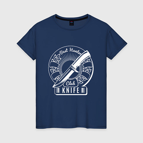 Женская футболка Клуб ножа / Тёмно-синий – фото 1