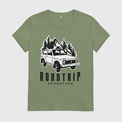 Женская футболка Niva roadtrip