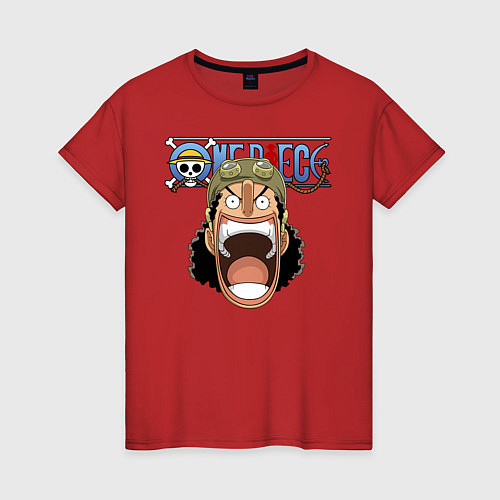 Женская футболка Усопп One Piece Большой куш / Красный – фото 1