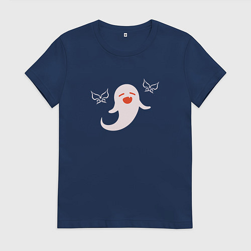 Женская футболка Hu Tao - Spirit / Тёмно-синий – фото 1