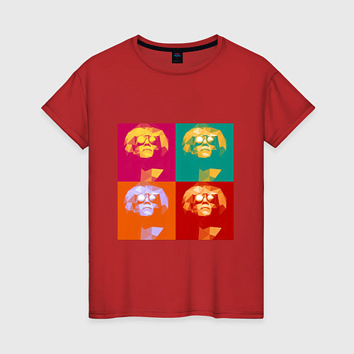 Женская футболка Энди Уорхол / Красный – фото 1
