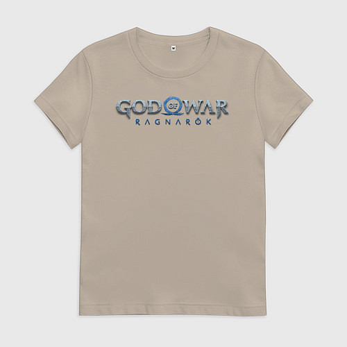 Женская футболка God of War Ragnarok лого / Миндальный – фото 1