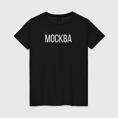 Женская футболка Герб Москвы / Черный – фото 1