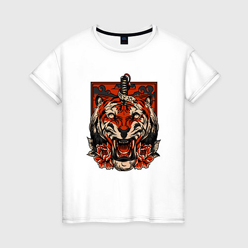 Женская футболка Red Tiger / Белый – фото 1