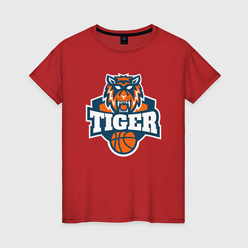 Женская футболка Tiger Basketball / Красный – фото 1