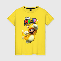 Женская футболка Super Mario 3D world animals
