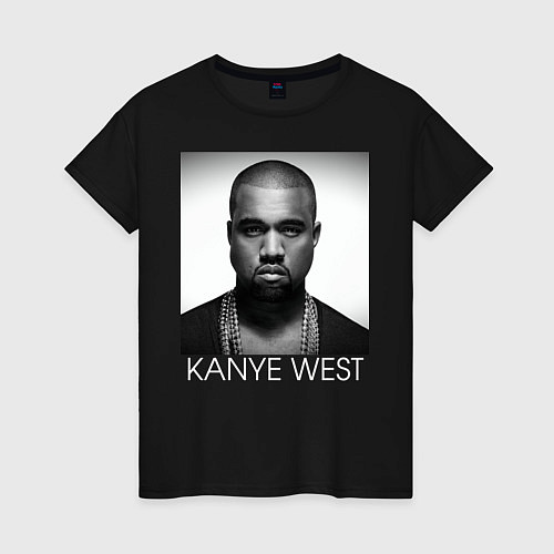 Женская футболка KANYE WEST / Черный – фото 1