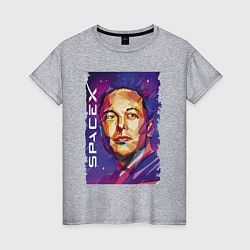 Женская футболка Илон Маск и его детище