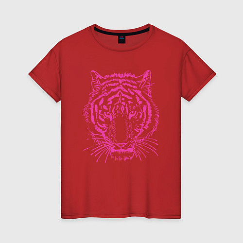 Женская футболка Pink Tiger / Красный – фото 1