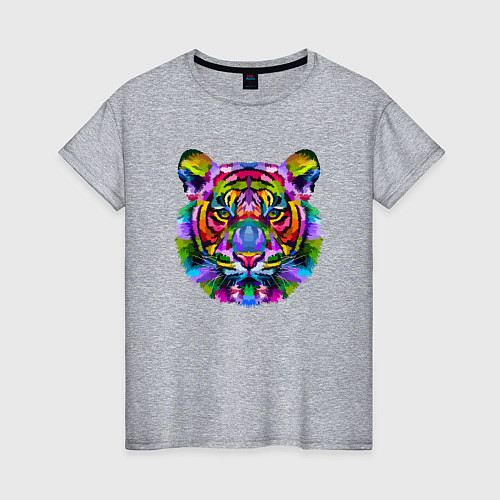 Женская футболка Amazing Tiger / Меланж – фото 1