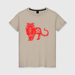 Женская футболка Red Tiger