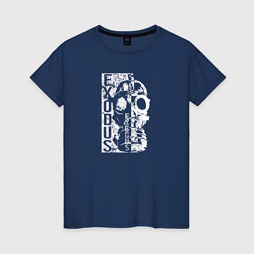 Женская футболка Exodus / Тёмно-синий – фото 1