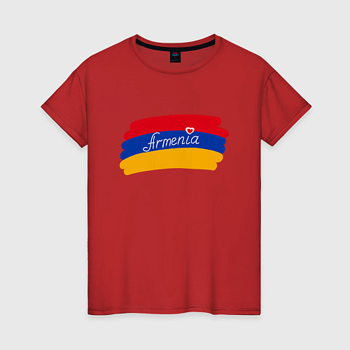 Женская футболка Любимая Армения / Красный – фото 1