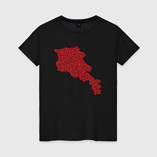 Женская футболка Red Armenia / Черный – фото 1