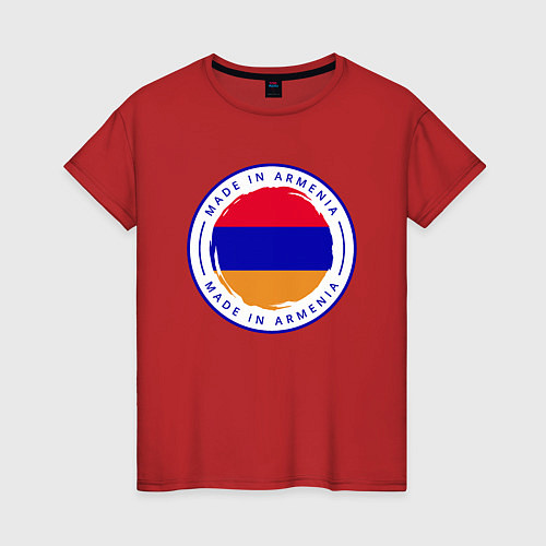 Женская футболка Сделано в Армении / Красный – фото 1