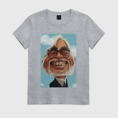 Женская футболка Ghibli Miyazaki / Меланж – фото 1