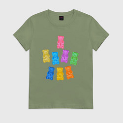 Женская футболка Мишки Милохина