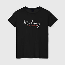 Женская футболка Marketing is my business