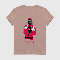 Женская футболка Игра в кальмара - милый котик