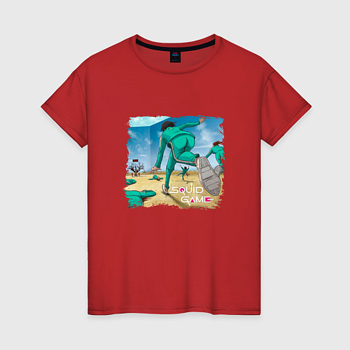 Женская футболка Squid Game / Красный – фото 1