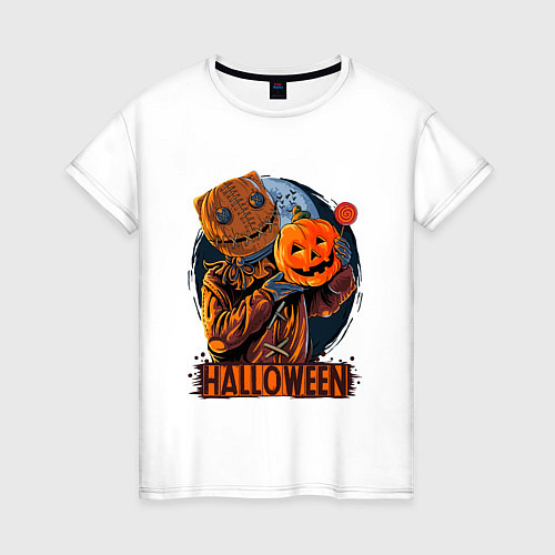 Женская футболка Halloween Scarecrow / Белый – фото 1