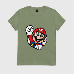 Женская футболка MarioFace