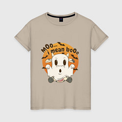 Женская футболка Halloween Cow