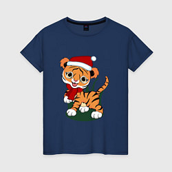 Женская футболка Зимний тигр