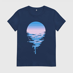 Женская футболка Луна море