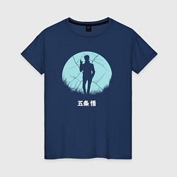 Женская футболка Сатору Годжо в лунном свете Магическая битва