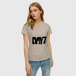 Футболка хлопковая женская DayZ, цвет: миндальный — фото 2