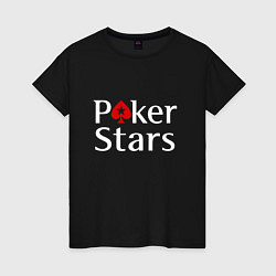 Женская футболка PokerStars логотип