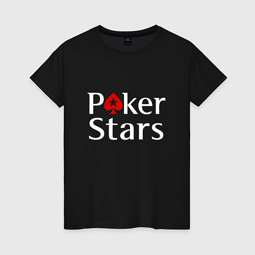 Женская футболка PokerStars логотип / Черный – фото 1