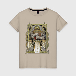 Женская футболка Бог славянский