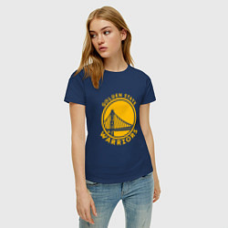 Футболка хлопковая женская Golden state Warriors NBA, цвет: тёмно-синий — фото 2