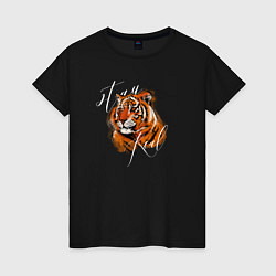 Женская футболка Tiger Stay real