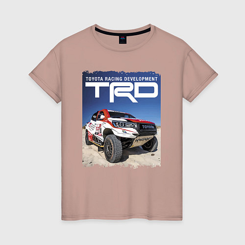 Женская футболка Toyota Racing Development, desert / Пыльно-розовый – фото 1