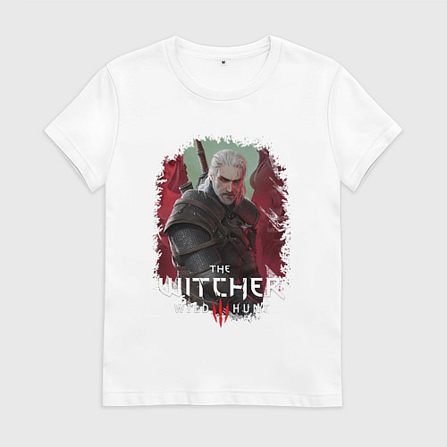 Женская футболка ВЕДЬМАК ГЕРАЛЬТ КОШМАР ВОЛКА / Белый – фото 1