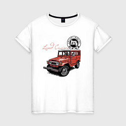 Женская футболка Toyota Land Cruiser Retro