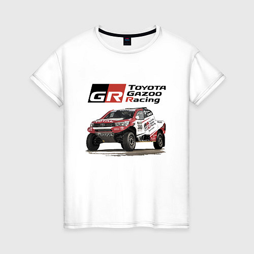Женская футболка Toyota Gazoo Racing Team, Finland Motorsport / Белый – фото 1